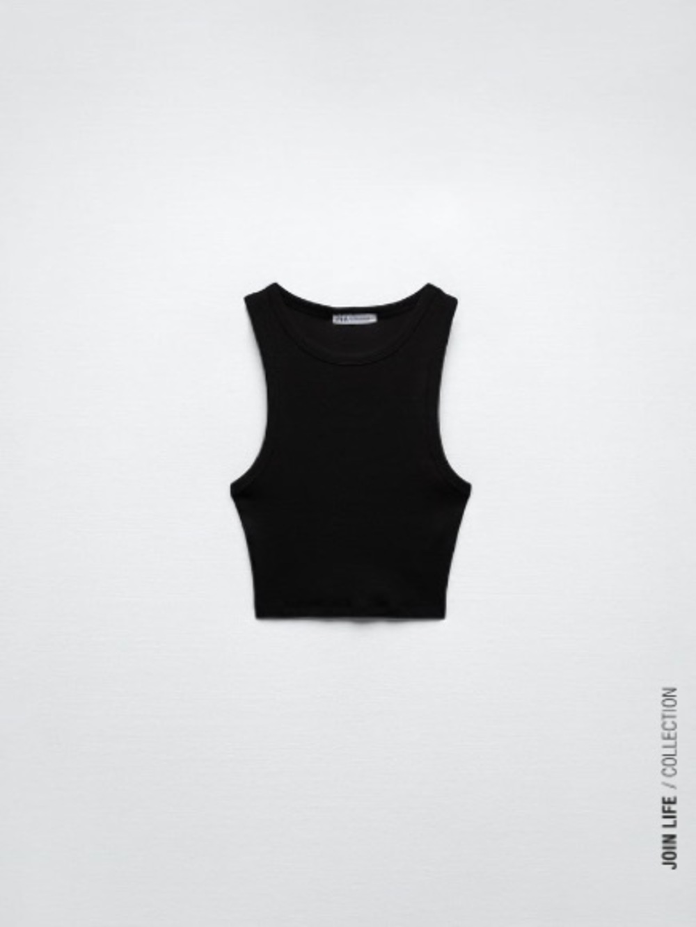 Zara Ribbed Round Neck Tank Top - Picture 3 of 10